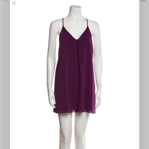 Alice + Olivia Silk Slip Mini Dress